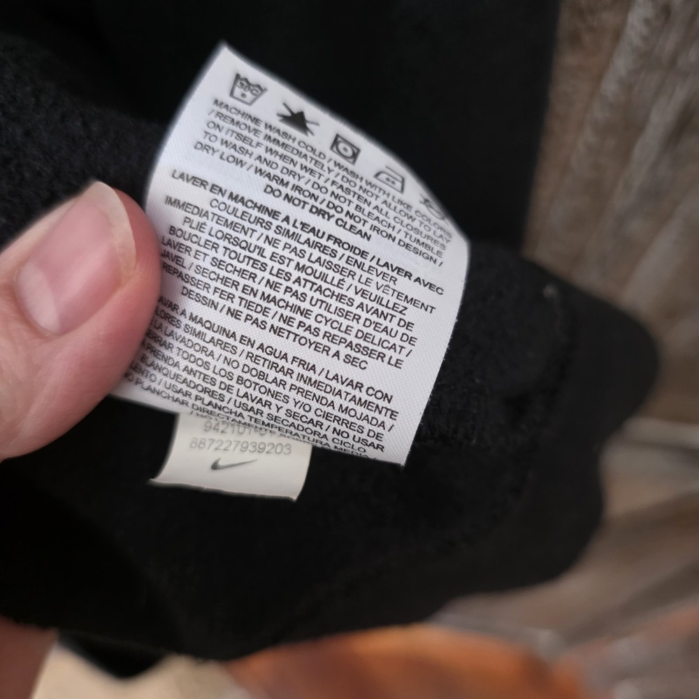 Nike Sweatshirt Women's Size 2X Black Funnel‎ Neck Zippered Jacket Activewear - Picture 6 of 7